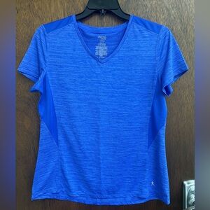 Danskin Women's Blue Athletic Top Sz L